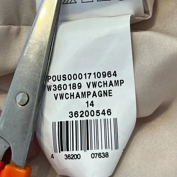 Vera Wang White Chiffon Cascading Skirt Plus-Size Event Maxi Dress Sz 14 - Picture 9 of 12